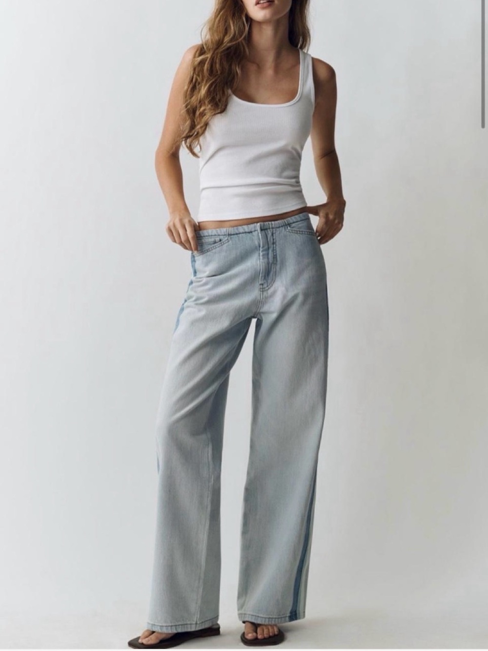 Anthropologie Pilcro Light Blue Wide-Leg Jeans